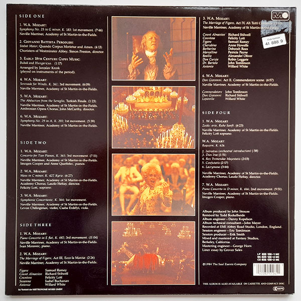 Academy Of St. Martin-in-the-Fields, Neville Marriner - Amadeus (Original Soundtrack Recording) - Obrázek 2