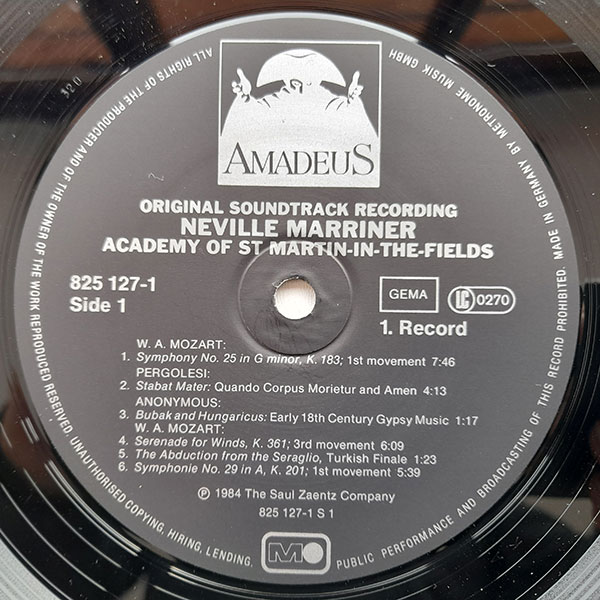 Academy Of St. Martin-in-the-Fields, Neville Marriner - Amadeus (Original Soundtrack Recording) - Obrázek 5