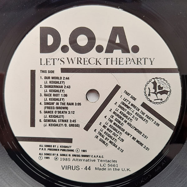 D.O.A. - Let's Wreck The Party - Obrázek 3