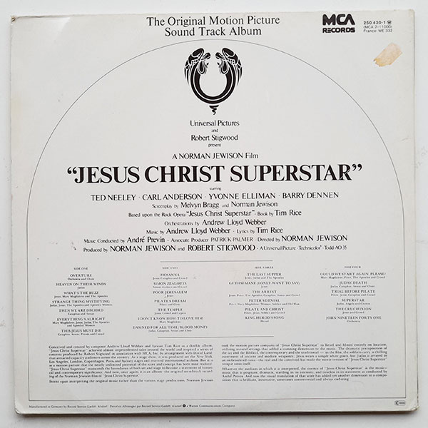Various - Jesus Christ Superstar (The Original Motion Picture Sound Track Album) - Obrázek 2