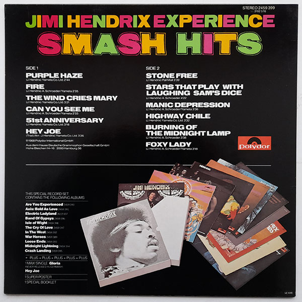 Jimi Hendrix Experience - Smash Hits - Obrázek 2