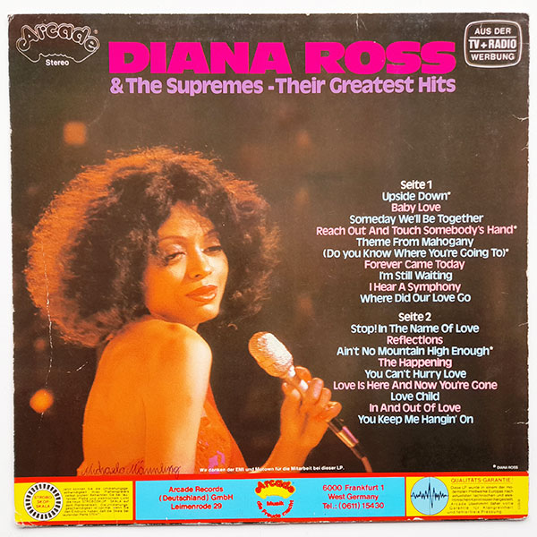 Diana Ross & The Supremes - Their Greatest Hits - Obrázek 2