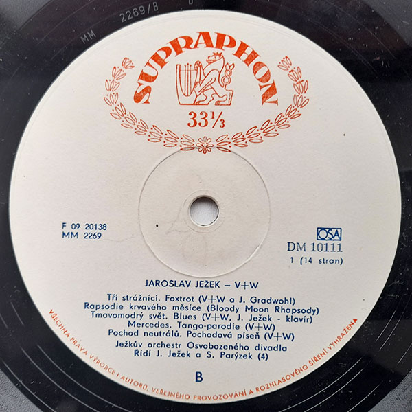 V+W, Jar Ježek - Jaroslav Ježek - V + W (7 × LP, 10″) - Obrázek 3