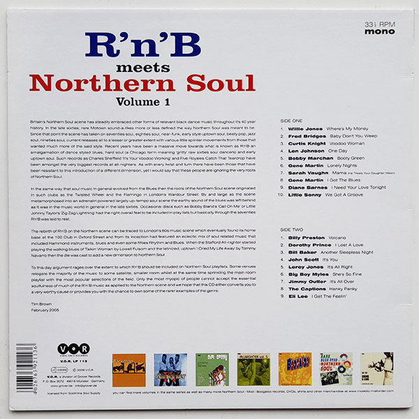 Various - R'n'B Meets Northern Soul Volume 1 - Obrázek 2