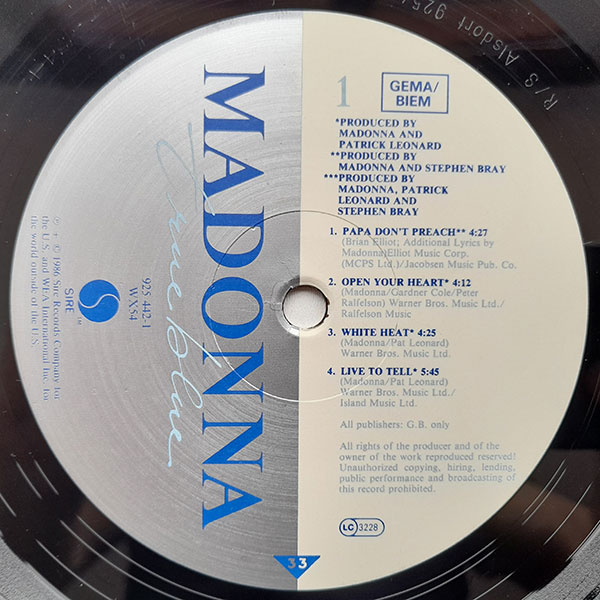 Madonna - True Blue - Obrázek 4