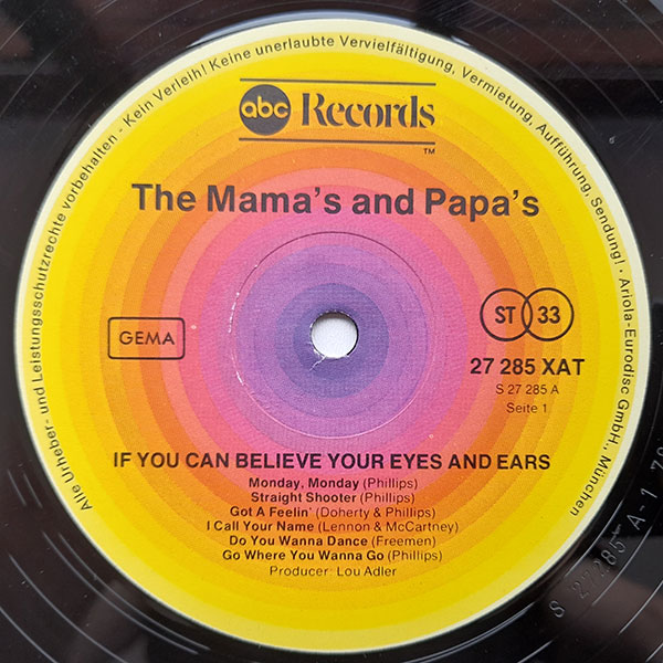 The Mama's And The Papa's - If You Can Believe Your Eyes And Ears - Obrázek 3