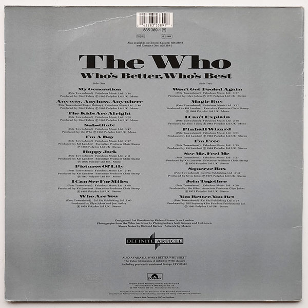 The Who – Who's Better, Who's Best - Obrázek 2