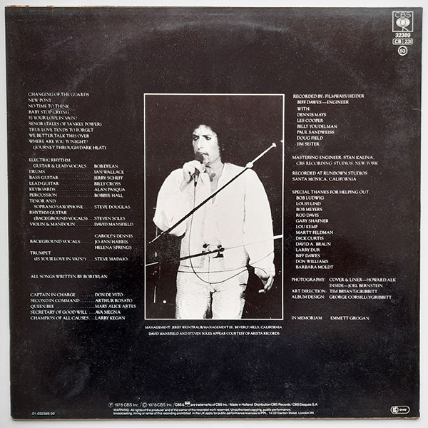 Bob Dylan - Street-Legal - Obrázek 2