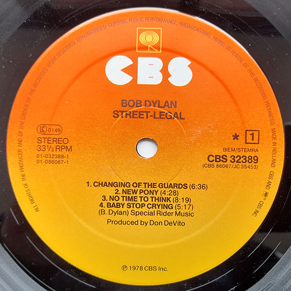 Bob Dylan - Street-Legal - Obrázek 4