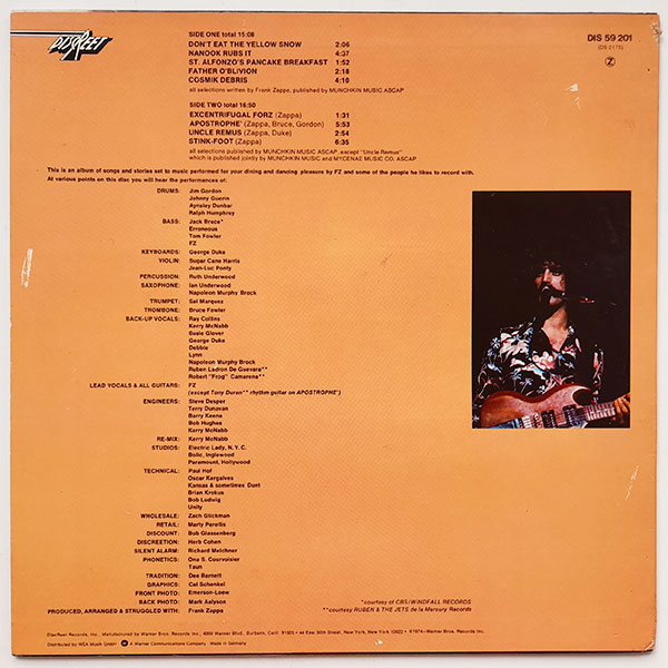 Frank Zappa - Apostrophe (´) - Obrázek 2