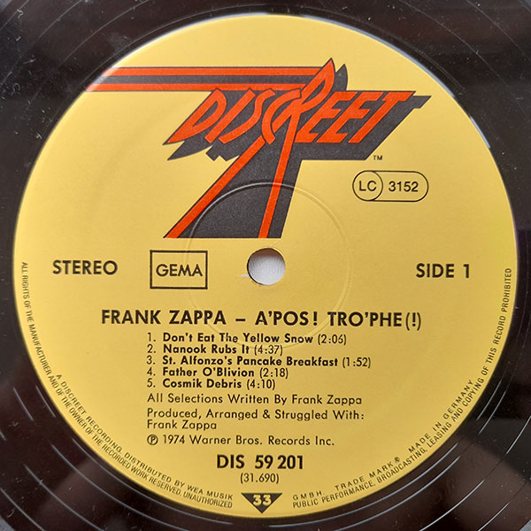 Frank Zappa - Apostrophe (´) - Obrázek 3