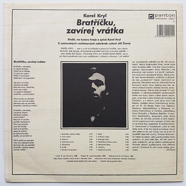 Karel Kryl - Bratříčku, zavírej vrátka - Obrázek 2