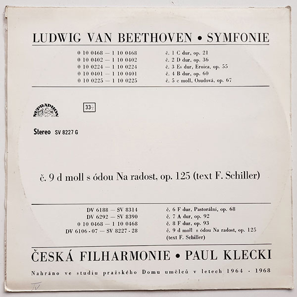 Ludwig van Beethoven, Česká filharmonie, Paul Klecki - Symfonie Č. 9 D Moll, S Ódou Na Radost, Op. 125 - Obrázek 2