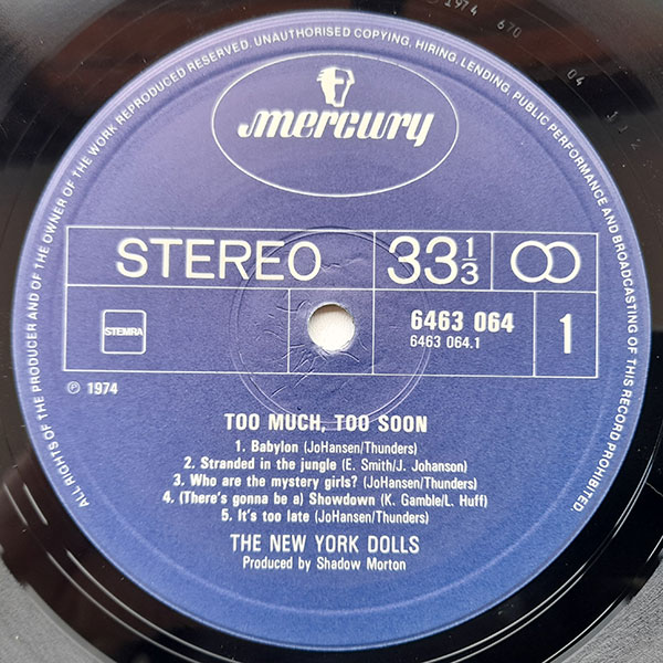 New York Dolls - Too Much Too Soon - Obrázek 3