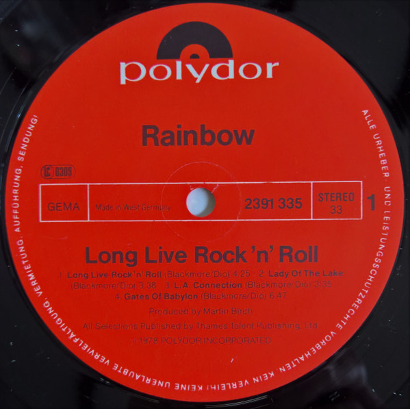 Rainbow – Long Live Rock 'N' Roll - Obrázek 4