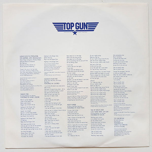Various - Top Gun (Original Motion Picture Soundtrack) - Obrázek 3