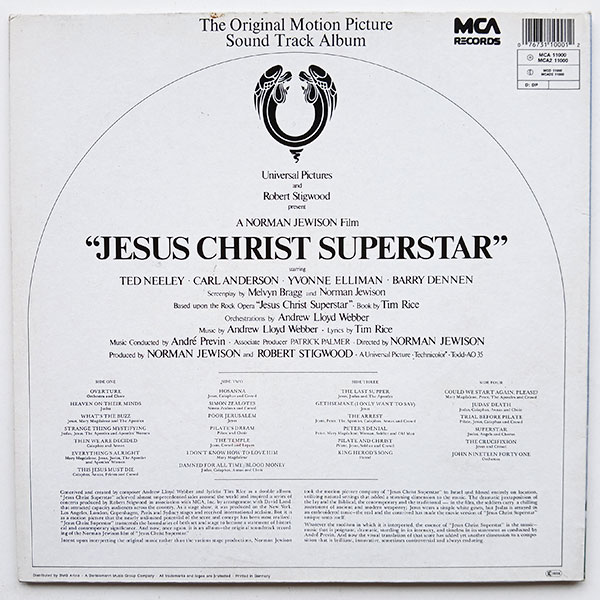 Various - Jesus Christ Superstar (The Original Motion Picture Sound Track Album) - Obrázek 2