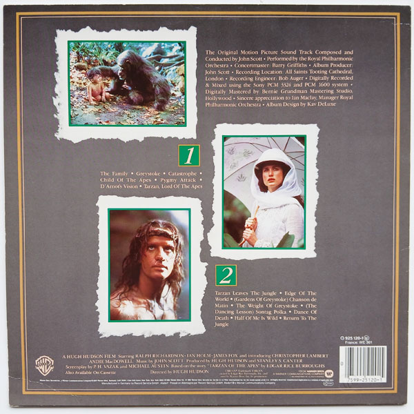 John Scott And The Royal Philharmonic Orchestra - Greystoke : The Legend Of Tarzan, Lord Of The Apes - Obrázek 2