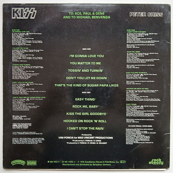 KISS - Peter Criss - Obrázek 2