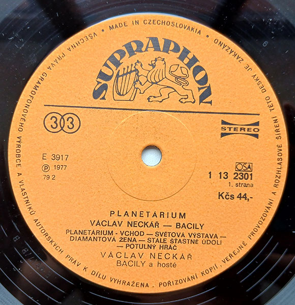 Václav Neckář & Bacily - Planetárium - Obrázek 5