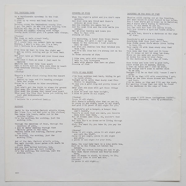 Bruce Springsteen - Darkness On The Edge Of Town - Obrázek 4