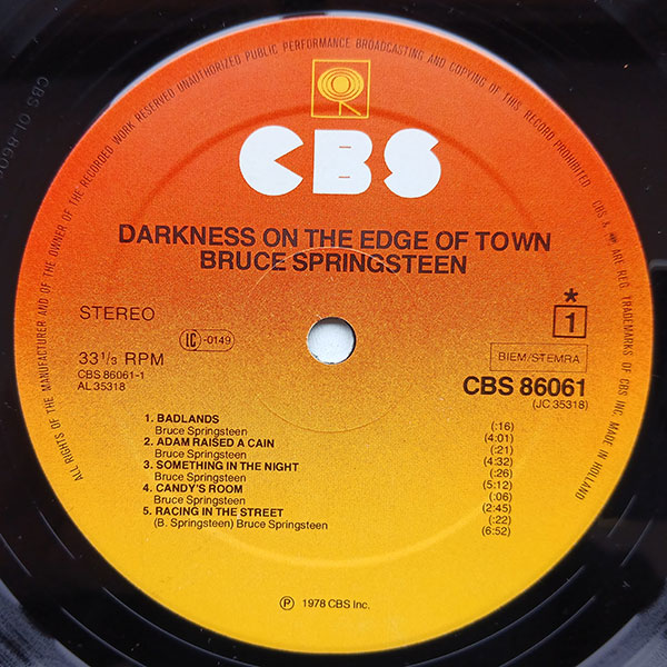 Bruce Springsteen - Darkness On The Edge Of Town - Obrázek 5