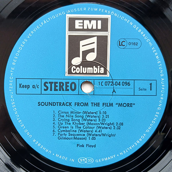 Pink Floyd - Soundtrack From The Film "More" - Obrázek 3