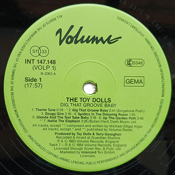 Toy Dolls - Dig That Groove Baby - Obrázek 3