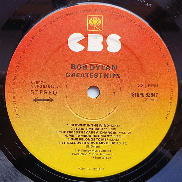 Bob Dylan - Greatest Hits - Obrázek 3