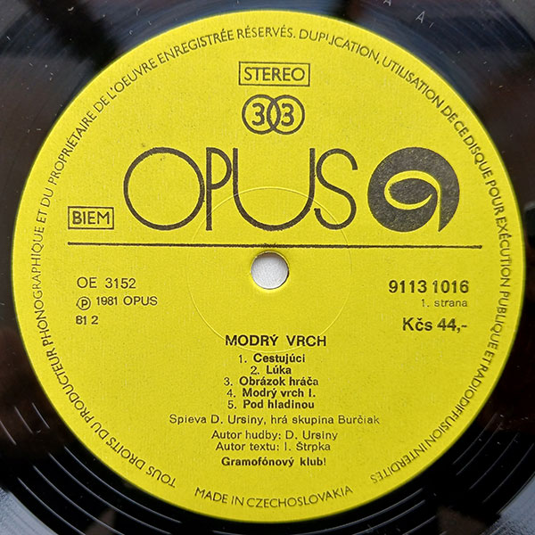 Dežo Ursiny, Ivan Štrpka, Burčiak) - Modrý vrch - Obrázek 4
