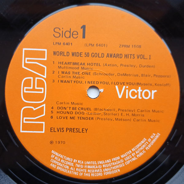 Elvis - Worldwide 50 Gold Award Hits, Vol. 1 - Obrázek 4
