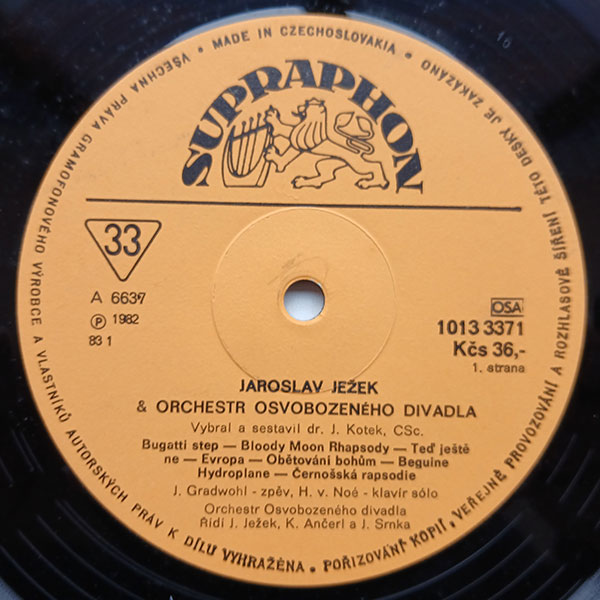 Jaroslav Ježek & Orchestr Osvobozeného divadla – Jaroslav Ježek & Orchestr Osvobozeného divadla (1930 ▪ 1938) - Obrázek 6