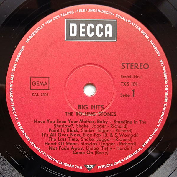 The Rolling Stones - Big Hits (High Tide And Green Grass) - Obrázek 4