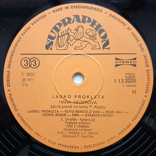 Hana Hegerová, Pavel Kopta - Lásko prokletá (Hana Hegerová Zpívá texty Pavla Kopty) - Obrázek 4