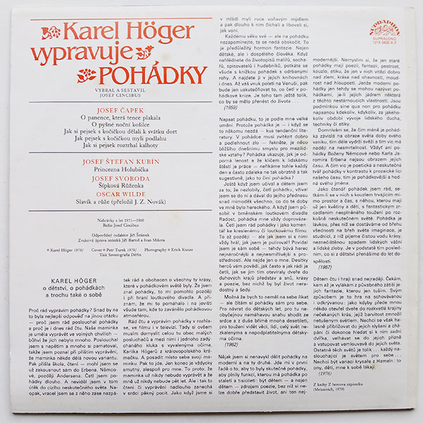 Karel Höger - Karel Höger vypravuje pohádky - Obrázek 2