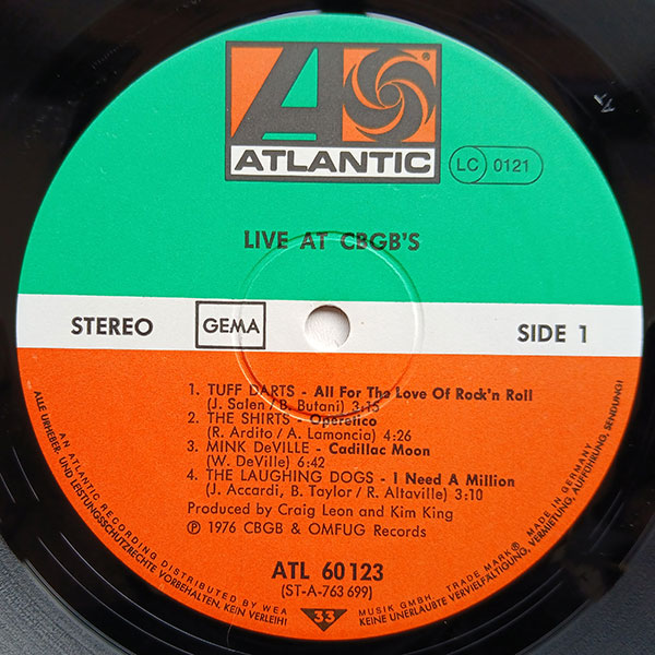Various - Original Punk Rock - Live From The CBGB's Club, New York - The Home Of Punk Rock - Obrázek 4