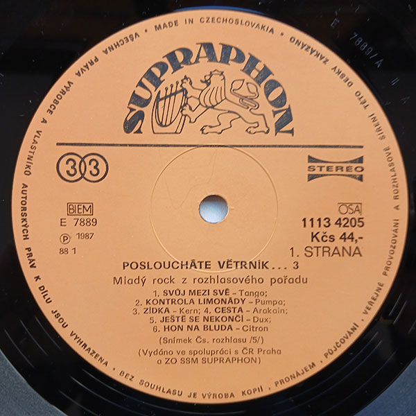 Various – "Posloucháte Větrník..."/3 (Mladý rock z rozhlasového pořadu) - Obrázek 3