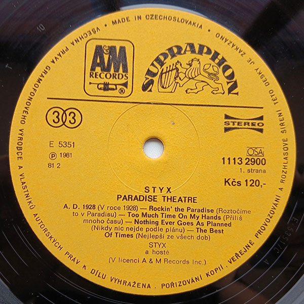 Styx - Paradise Theatre - Obrázek 3