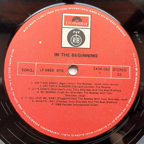 The Beatles and Tony Sheridan - In The Beginning - Obrázek 4