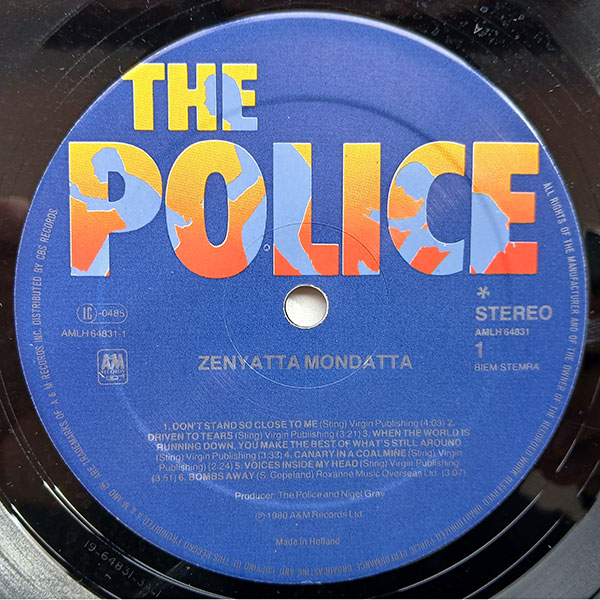 The Police - Zenyatta Mondatta - Obrázek 4