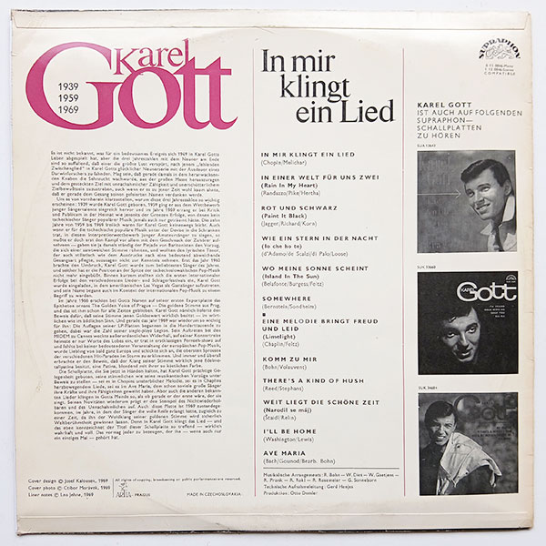 Karel Gott - In Mir Klingt Ein Lied - Obrázek 2