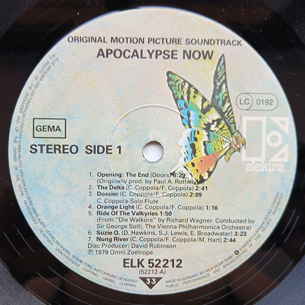 Carmine Coppola & Francis Coppola - Apocalypse Now - Original Motion Picture Soundtrack - Obrázek 4