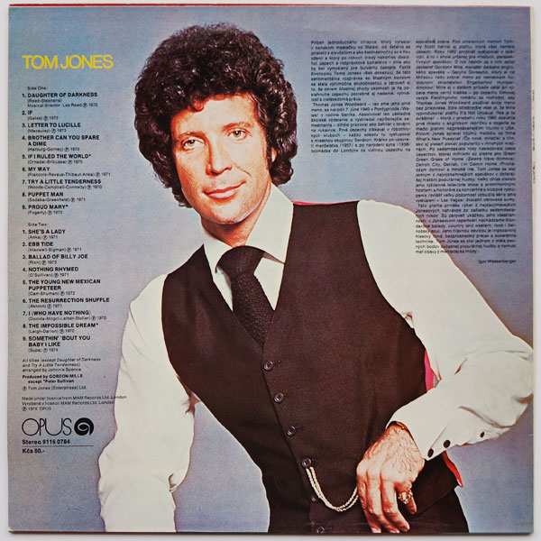 Tom Jones - The Very Best Of Tom Jones - Obrázek 2