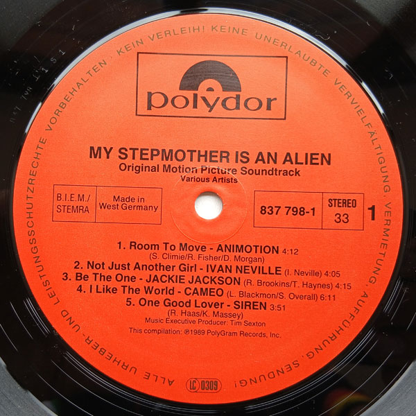 Various - My Stepmother Is An Alien (Original Motion Picture Soundtrack) - Obrázek 3