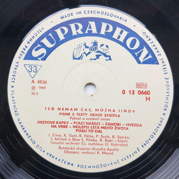 Various - Teď nemám čas - možná jindy (Písně s texty Jiřího Štaidla) - Obrázek 3