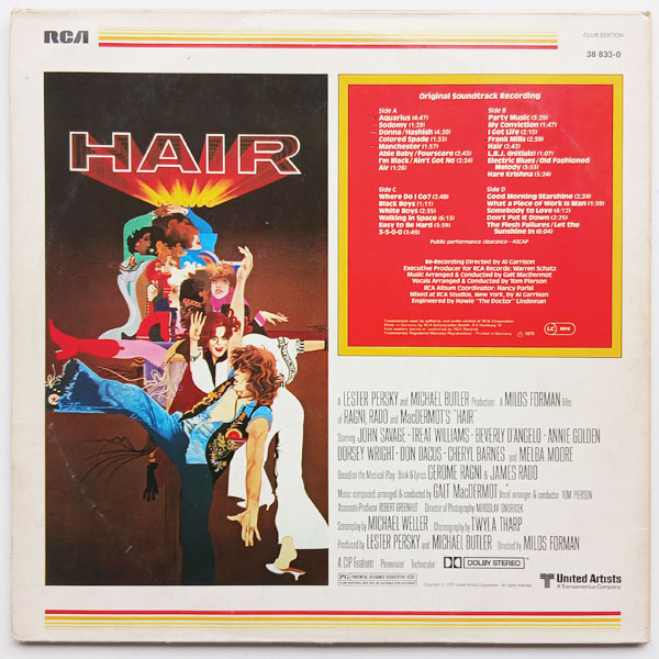 Galt MacDermot - Hair (Original Soundtrack Recording) - Obrázek 2