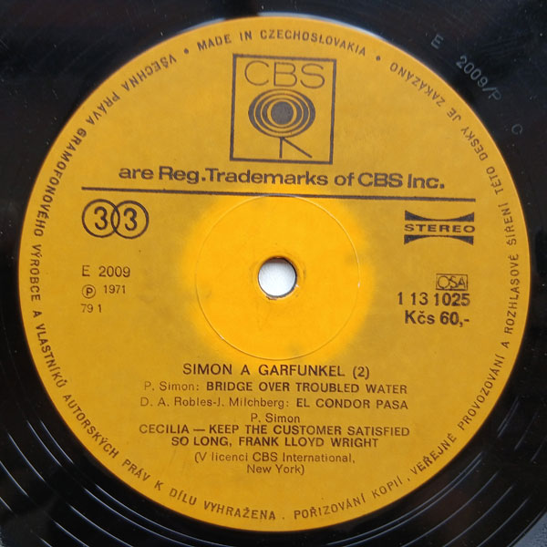 Simon And Garfunkel - Bridge Over Troubled Water - Obrázek 3