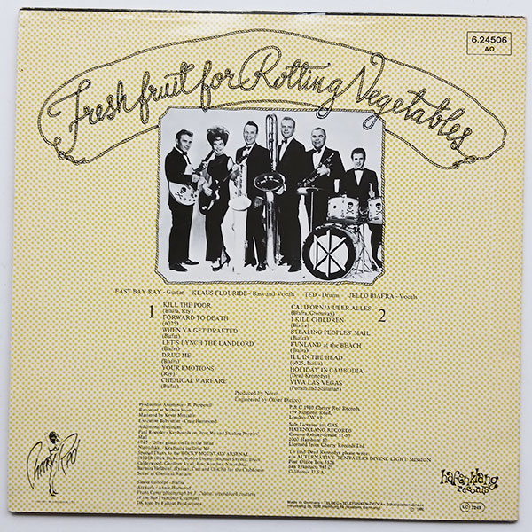 Dead Kennedys - Fresh Fruit For Rotting Vegetables - Obrázek 2