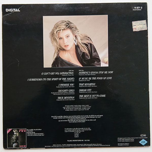 Samantha Fox - Samantha Fox - Obrázek 2
