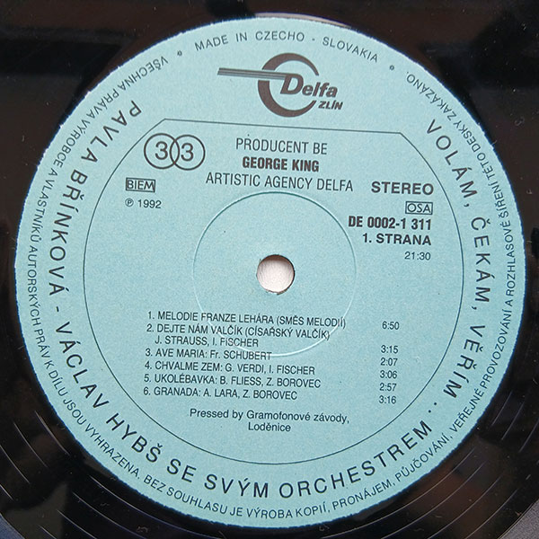 Pavla Břínková, Václav Hybš se svým orchestrem - Volám, čekám, věřím... - Obrázek 3